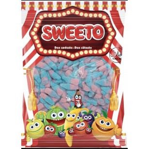 Sweeto Jelly Sweets Fizzy Blue Pink Halal 1kg Bag